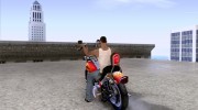 Harley Davidson softail Skin 2 для GTA San Andreas миниатюра 3
