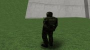 Член группировки Бригада Че в камуфляжном бронекостюме «СКАТ-9М» из S.T.A.L.K.E.R для GTA San Andreas миниатюра 3