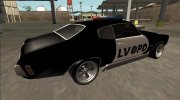 1970 Chevrolet Chevelle SS Police LVPD для GTA San Andreas миниатюра 4