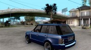 Range Rover Supercharged для GTA San Andreas миниатюра 3