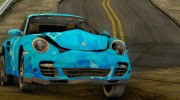 Porsche 911 Turbo Blue Star для GTA San Andreas миниатюра 12