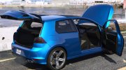 Volkswagen Golf VII R 2017 para GTA 5 miniatura 3
