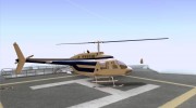 Bell 206B JetRanger II для GTA San Andreas миниатюра 5