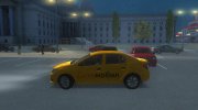 Renault Logan 2020 Такси СитиМобил для GTA San Andreas миниатюра 2