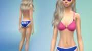 College Style Underwear для Sims 4 миниатюра 5