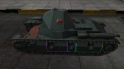 Контурные зоны пробития AMX 38 для World Of Tanks миниатюра 2