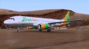 Airbus A320-200 Zest Air para GTA San Andreas miniatura 3