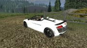 Audi R8 Spider v 1.1 for Farming Simulator 2013 miniature 4