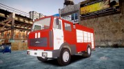 МАЗ 533702 Пожарный г. Липецк для GTA 4 миниатюра 1