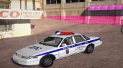 Ford Crown Victoria Милиция ДПС 1997 для GTA San Andreas миниатюра 2