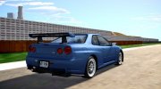 2000 Nissan Skyline GT-R R34 Omori Factory S1 para GTA San Andreas miniatura 2