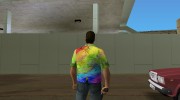 Радужная рубашка для Томми Версети для GTA Vice City миниатюра 3