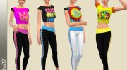 Fluo sport set для Sims 4 миниатюра 1