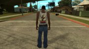 Белая майка Land of the Dead Road to Fiddlers Green para GTA San Andreas miniatura 2