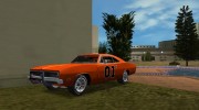 Dodge Charger 1969 General Lee for GTA Vice City miniature 1