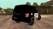УАЗ Patriot American Police para GTA San Andreas miniatura 3