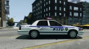 Ford Crown Victoria Police Department 2008 Interceptor NYPD for GTA 4 miniature 5