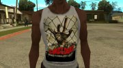 Белая майка Land of the Dead Road to Fiddlers Green para GTA San Andreas miniatura 5