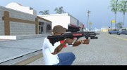 MP5 black and red para GTA San Andreas miniatura 4