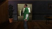 Franklin Green Shirt para GTA San Andreas miniatura 4