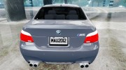 BMW M5 E60 2009 для GTA 4 миниатюра 4