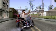 Harley Davidson softail Skin 1 для GTA San Andreas миниатюра 4