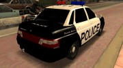 Ваз 2110 Police для GTA San Andreas миниатюра 4