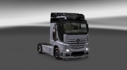 Mercedes Actros MP4 2014 Silver Lady Skin for Euro Truck Simulator 2 miniature 1