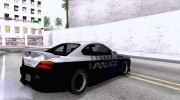 Nissan Silvia S15 Police для GTA San Andreas миниатюра 3