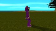 Человек в фиолетовом костюме худого саблезубого тигра из Zoo Tycoon 2 for GTA San Andreas miniature 3