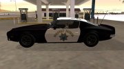 Pontiac Firebird 1970 California Highway Patrol for GTA San Andreas miniature 5