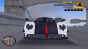 Pagani Zonda Cinque Roadster 2010 для GTA 3 миниатюра 6