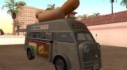 Tempo Matador 1952 HotDog Van para GTA San Andreas miniatura 2