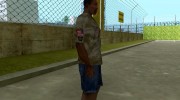 Камуфляжная футболка para GTA San Andreas miniatura 4
