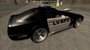 1996 Chevrolet Corvette C4 Police LVPD para GTA San Andreas miniatura 4