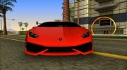 Lamborghini Huracan для GTA Vice City миниатюра 2
