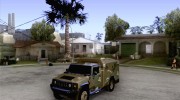 Hummer H2 Army для GTA San Andreas миниатюра 1