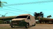 ГАЗель Next цельнометаллический фургон para GTA San Andreas miniatura 1