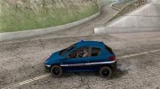 Peugeot 206 Police для GTA San Andreas миниатюра 2