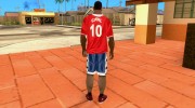 Футболка клуба Арсенал для GTA San Andreas миниатюра 3