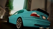 BMW M3 GTR Street Edition для GTA San Andreas миниатюра 10