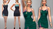 Dubbed Dress для Sims 4 миниатюра 2