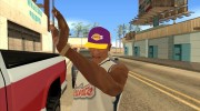 Lakers Cap для GTA San Andreas миниатюра 1
