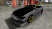 Nissan Skyline R33 Cabrio Drift Monster Energy para GTA San Andreas miniatura 3