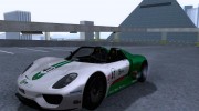 Porsche 918 Spyder Concept Study para GTA San Andreas miniatura 10