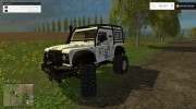 Land Rover Defender Dakar White v1.0 for Farming Simulator 2015 miniature 2