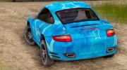 Porsche 911 Turbo Blue Star para GTA San Andreas miniatura 2