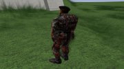 Член группировки Отряд Альфа в камуфляжном бронекостюме «Берилл-5М» с беретом из S.T.A.L.K.E.R for GTA San Andreas miniature 5
