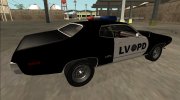 1972 Plymouth GTX Police LVPD para GTA San Andreas miniatura 4