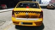 Dacia Logan Facelift Taxi for GTA 4 miniature 4